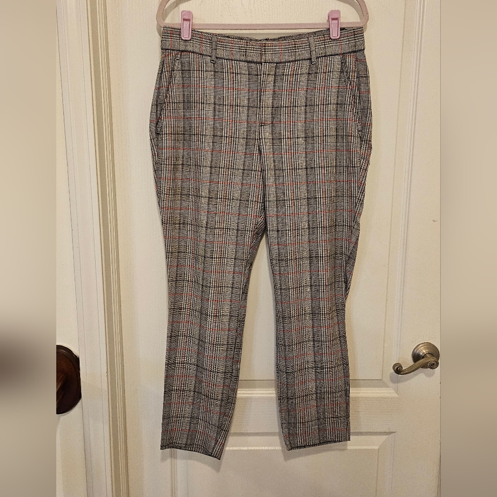 Gap Plaid/Houndstooth Skinny Ankle Pants